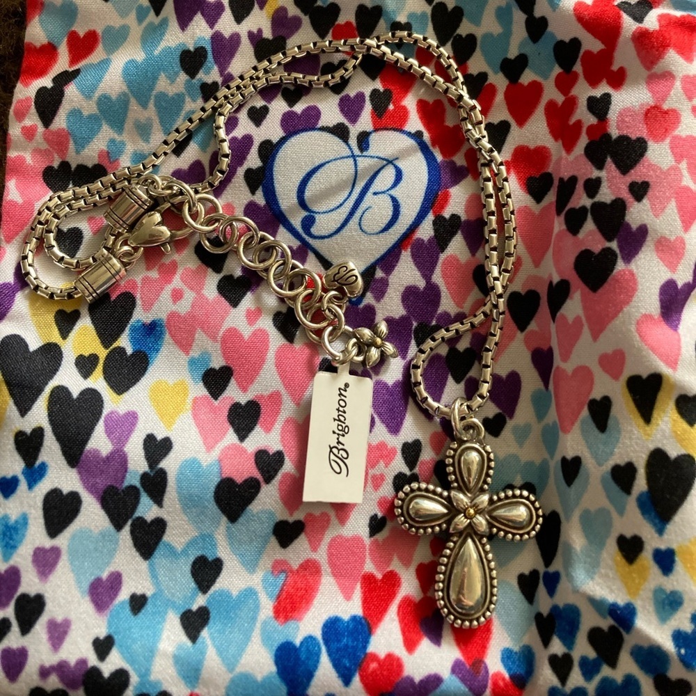 NWT Brighton Reversible Cross Necklace